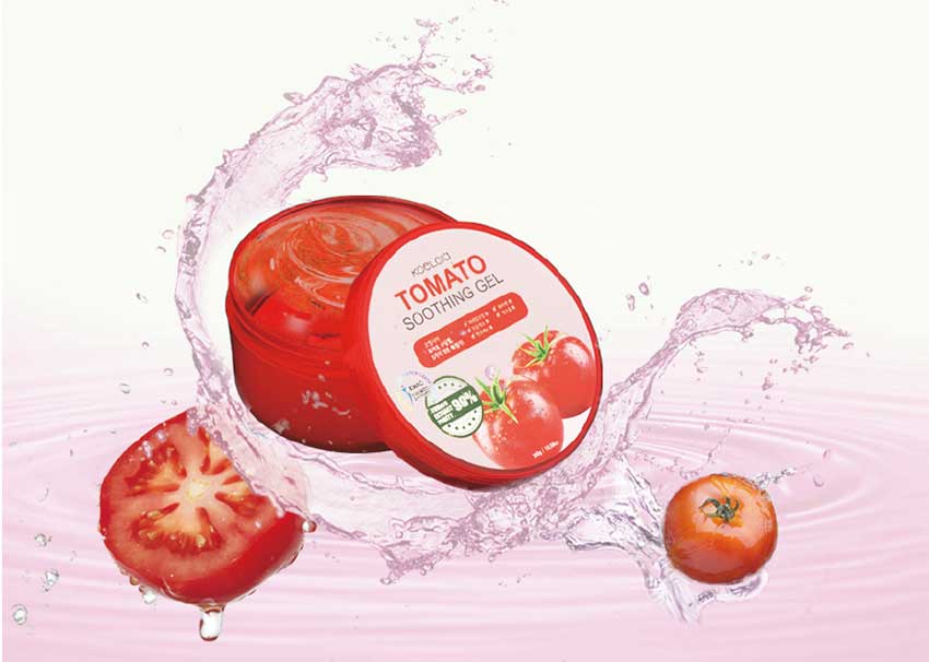 Picture of International Korean product koelcia Tomato soothing gel 300 ml used for male / female