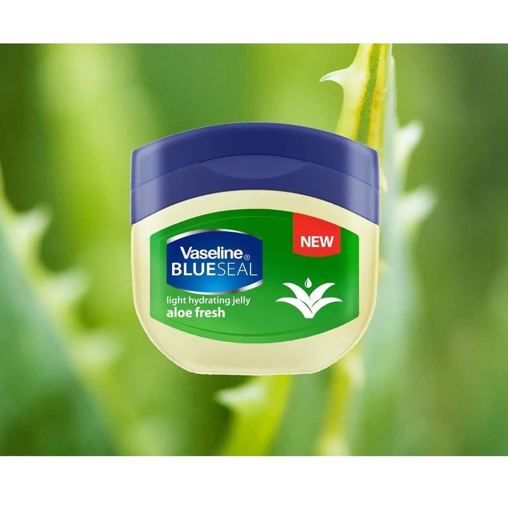 Picture of 50 ml Vaseline Blueseal Aloe fresh light hydrating jelly International south African product used for male / female