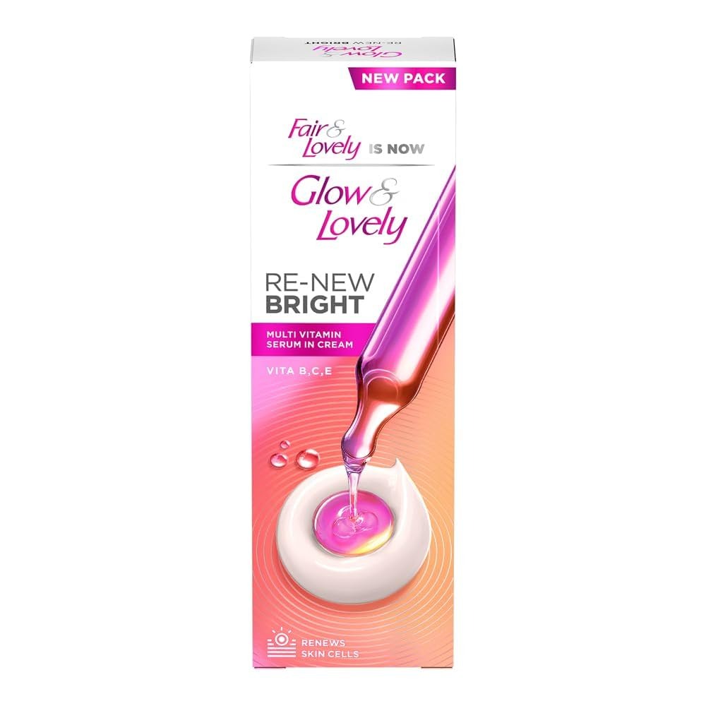 Picture of International Indian product Glow & Love_ly RE-NEW Bright Advanced multi vitamin cream used for male / female - 80 gm