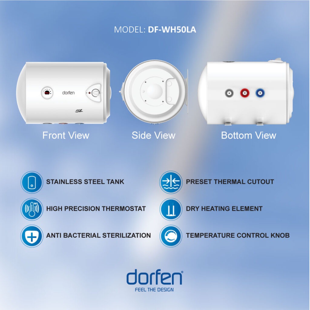 Picture of DORFEN 50 Litre Geyser (DF-WH50LA)