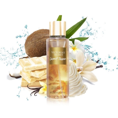 Picture of 250 ml VICTORIA'S SECRET Coconut Passion Body perfume party scent International USA product Used for female
