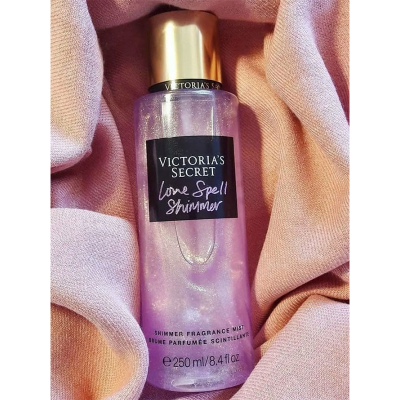 Picture of 250 ml VICTORIA'S SECRET Love spell Shimmer Body perfume party scent International USA product Used for female