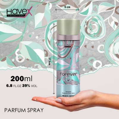 Picture of International UAE product Havex Forever perfumed Deodorant body spray 200 ML
