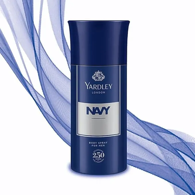 Picture of International England product Yeardley Navy Body spray For men 150 ML