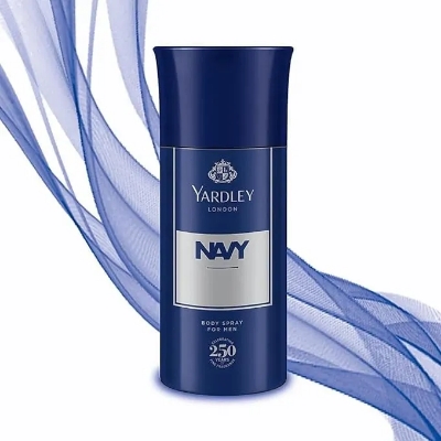 Picture of International England product Yeardley Navy Body spray For men 150 ML