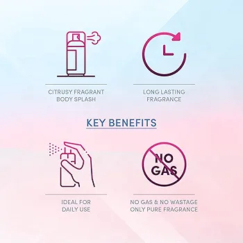 Picture of International Indian Product Layerr Wottagirl Pink angel Fragrant body splash 135 Ml