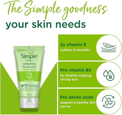 Picture of International Uk product Simple Refreshing Facial wash 150 ML