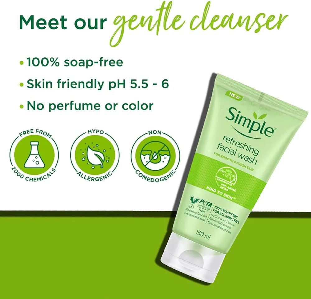 Picture of International Uk product Simple Refreshing Facial wash 150 ML