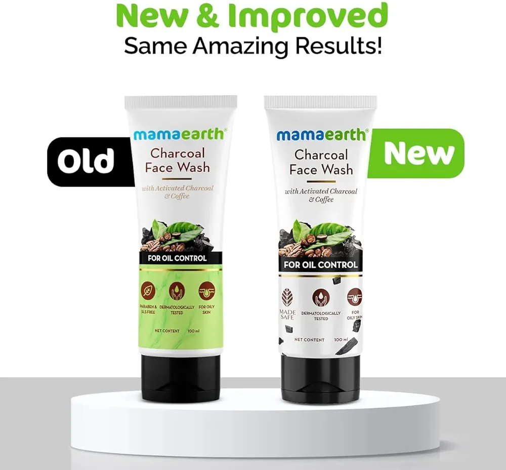 Picture of International Indian Product Mama earth Charcoal Face wash 100 Ml