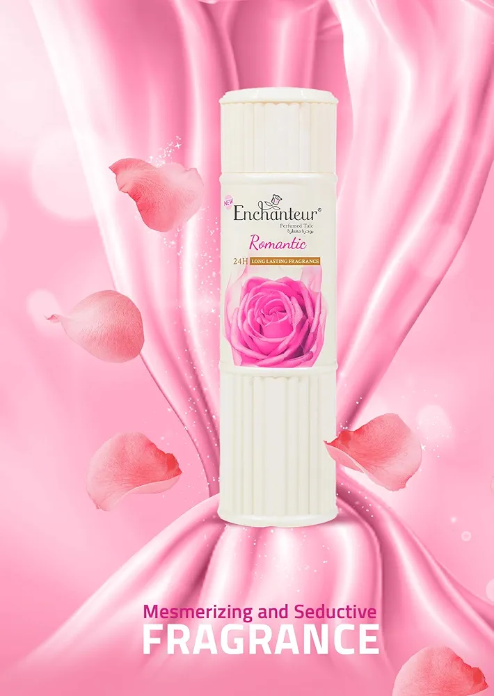 Picture of International Malaysian product Enchanteur talcum Romantic Powder Used for male/female 125 Gm