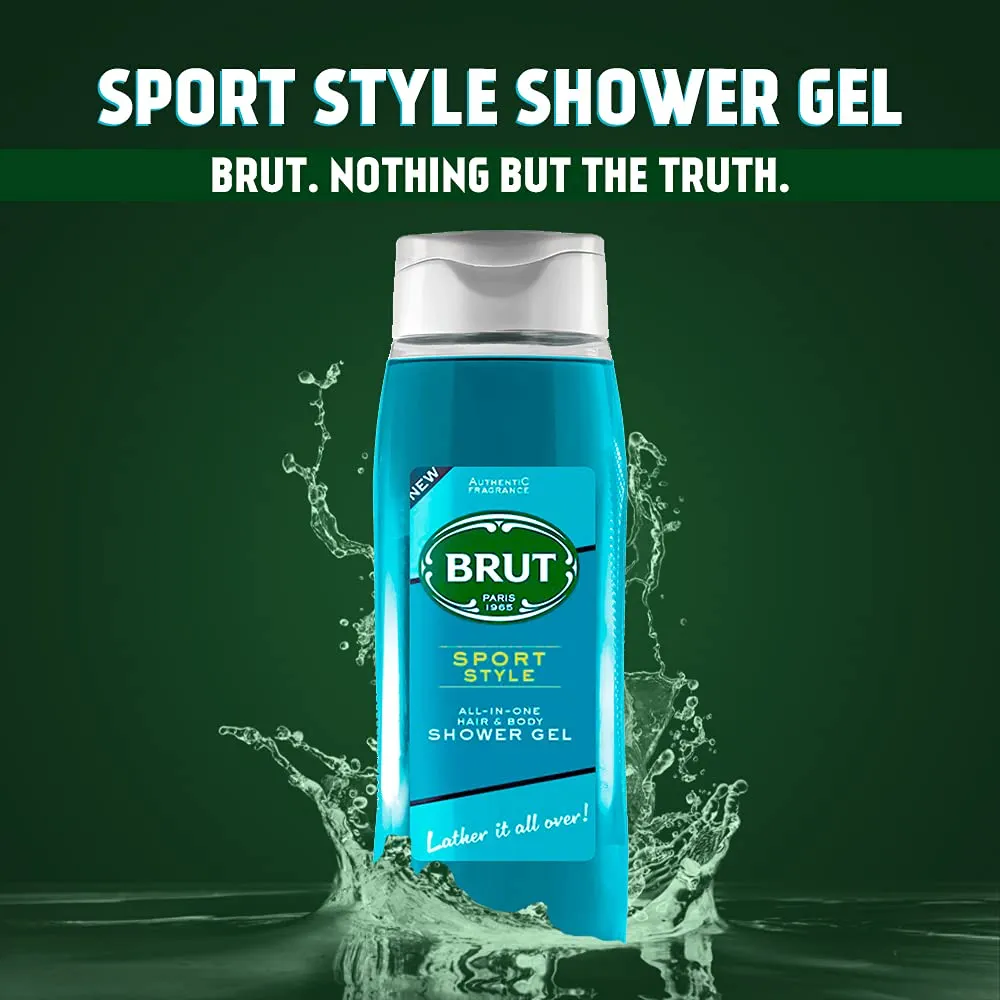 Picture of International Spain Product Brut Sport style All-in-one Hair & body Shower gel 500 Ml