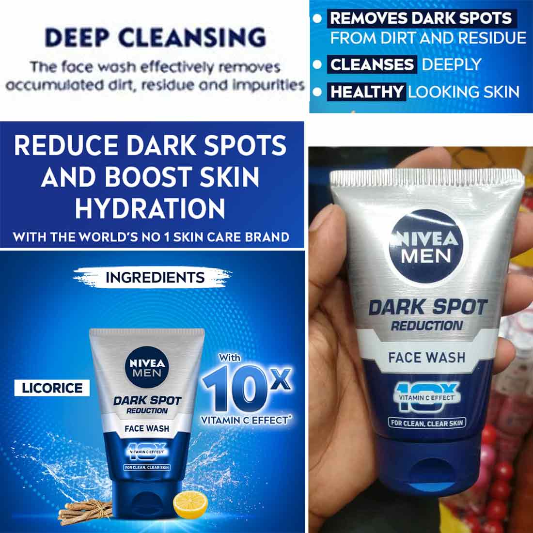 Picture of International Indian product Dark spot Reduction Face wash Used For Men 100Gm