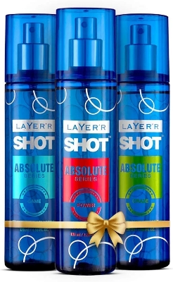 Picture of International Indian product Layer'r Shot Absolute series power Fragrant body spray 135 Ml