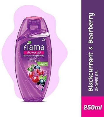 Picture of Indian Product Fiama Shower gel blackcurrant & bearberry radiant Glow with skin Conditioners 250 Ml