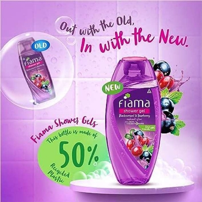 Picture of Indian Product Fiama Shower gel blackcurrant & bearberry radiant Glow with skin Conditioners 250 Ml