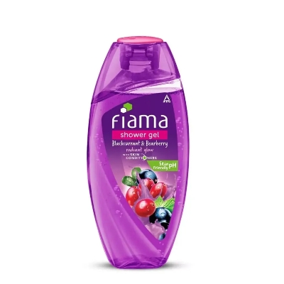 Picture of Indian Product Fiama Shower gel blackcurrant & bearberry radiant Glow with skin Conditioners 250 Ml