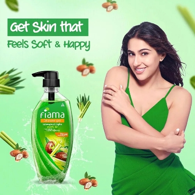 Picture of International indian Product Fiama Shower Gel Lemongrass & Jojoba Smooth skin With skin Conditioners 500 Ml