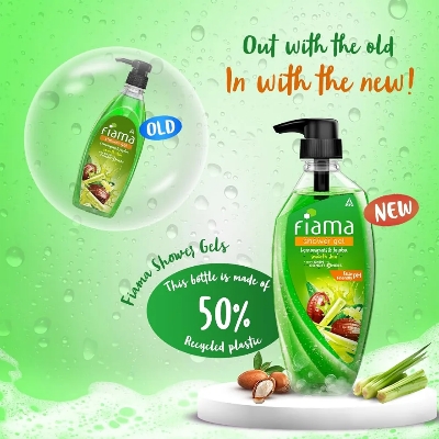Picture of International indian Product Fiama Shower Gel Lemongrass & Jojoba Smooth skin With skin Conditioners 500 Ml