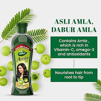 Picture of Indian Product Dabur Amla Hair Oil 3 Hair Benefits ( Stronger, Longer,Thicker) 275 Ml