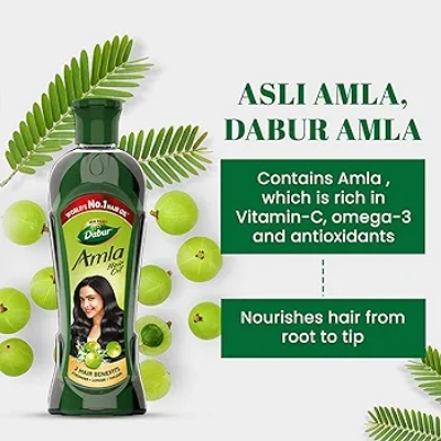 Picture of Indian Product Dabur Amla Hair Oil 3 Hair Benefits ( Stronger, Longer,Thicker) 275 Ml