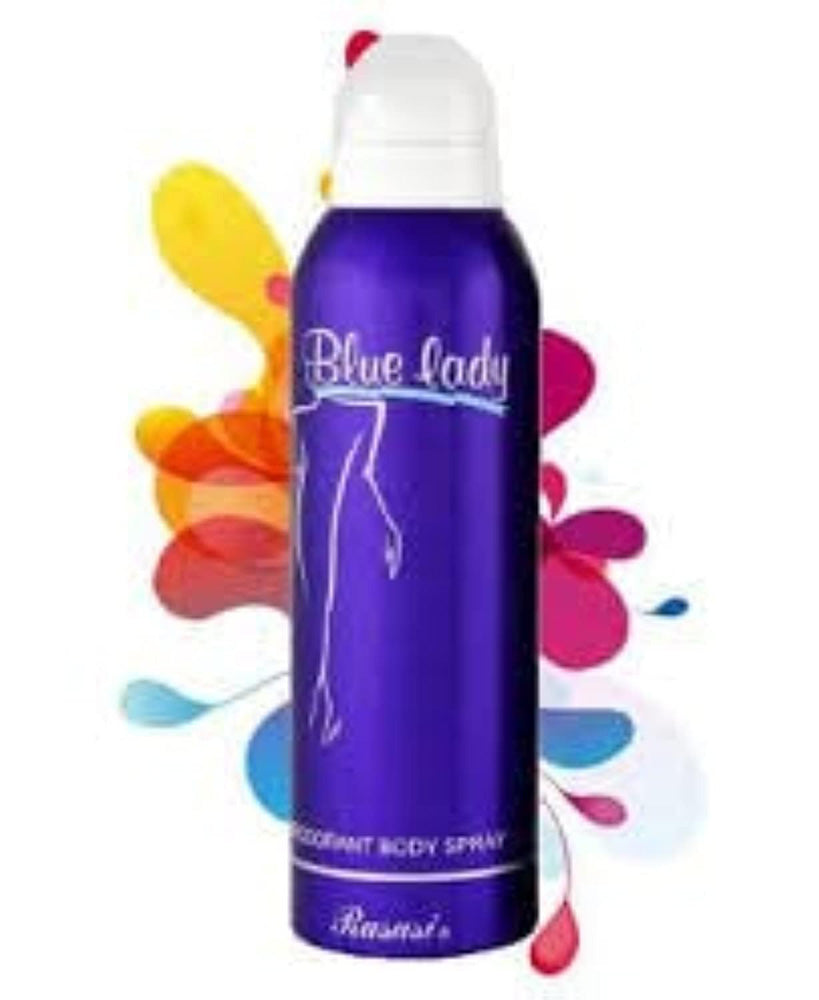 Picture of International UAE Product Rasasi Blu lady Deodorant Body Spray For Women 200 Ml