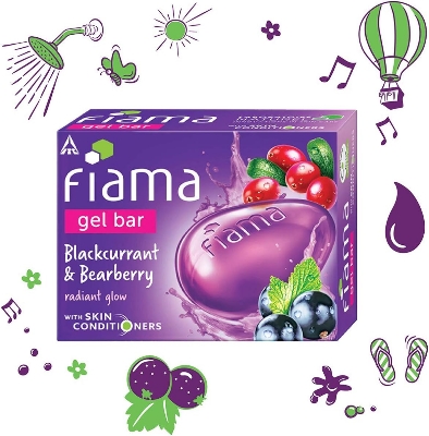 Picture of Indian Product Fiama Gel bar Soap Blackcurrant & blackberry 125 Gm