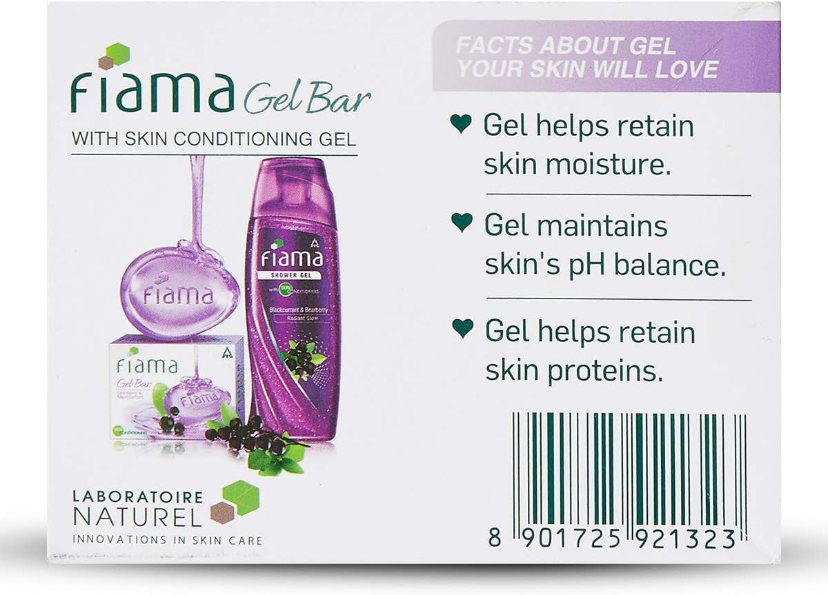 Picture of Indian Product Fiama Gel bar Soap Blackcurrant & blackberry 125 Gm
