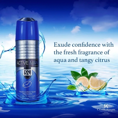 Picture of International UAE Product Chris Adams Active Man Anti- perspirant deodorant Body spray 200 Ml