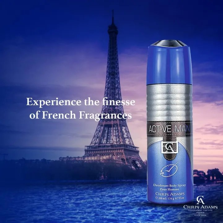 Picture of International UAE Product Chris Adams Active Man Anti- perspirant deodorant Body spray 200 Ml