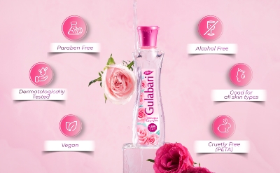 Picture of Indian Product Dabur Gulabari Premium Rose water All Skin types 120 Ml