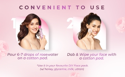 Picture of Indian Product Dabur Gulabari Premium Rose water All Skin types 120 Ml