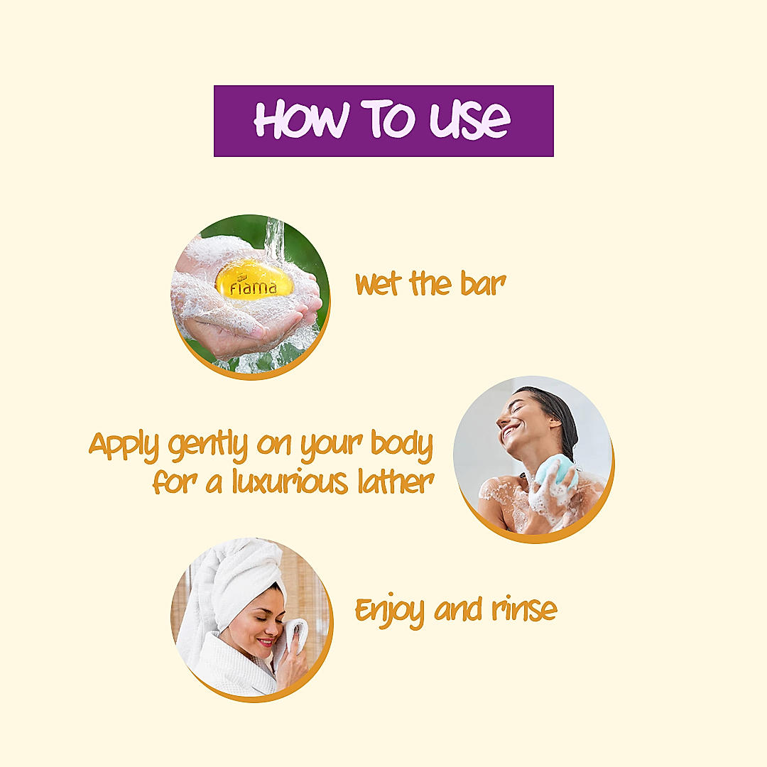 Picture of Indian product Fiama Gel bar Golden Sandalwood Oil & patchouli Soft & luxurious Soap 125 Gm