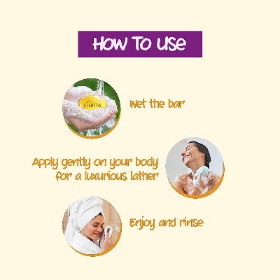 Picture of Indian product Fiama Gel bar Golden Sandalwood Oil & patchouli Soft & luxurious Soap 125 Gm