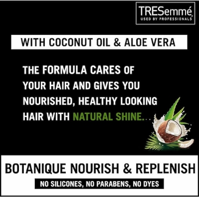 Picture of International UAE Product Tresemme Botanique nourish & Replenish With Coconut oil & Aloe Vera Conditioner For used male/female 400 Ml