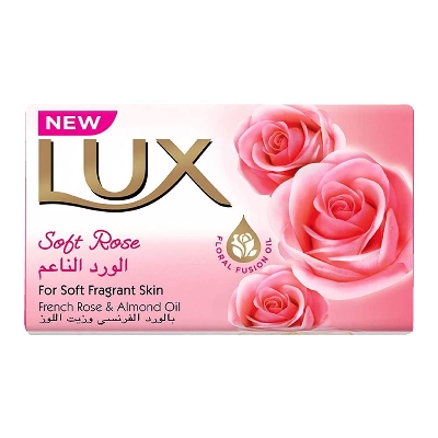 Picture of International UAE Product Lux Soft Rose For Soft fragrant Skin French rose & Almond Oil Soap 170 Gm