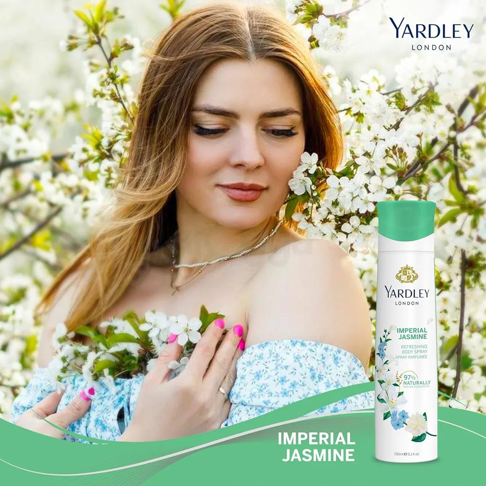 Picture of International Product Yeardley London Imperial Jasmine Refreshing body spray For women 150 Ml