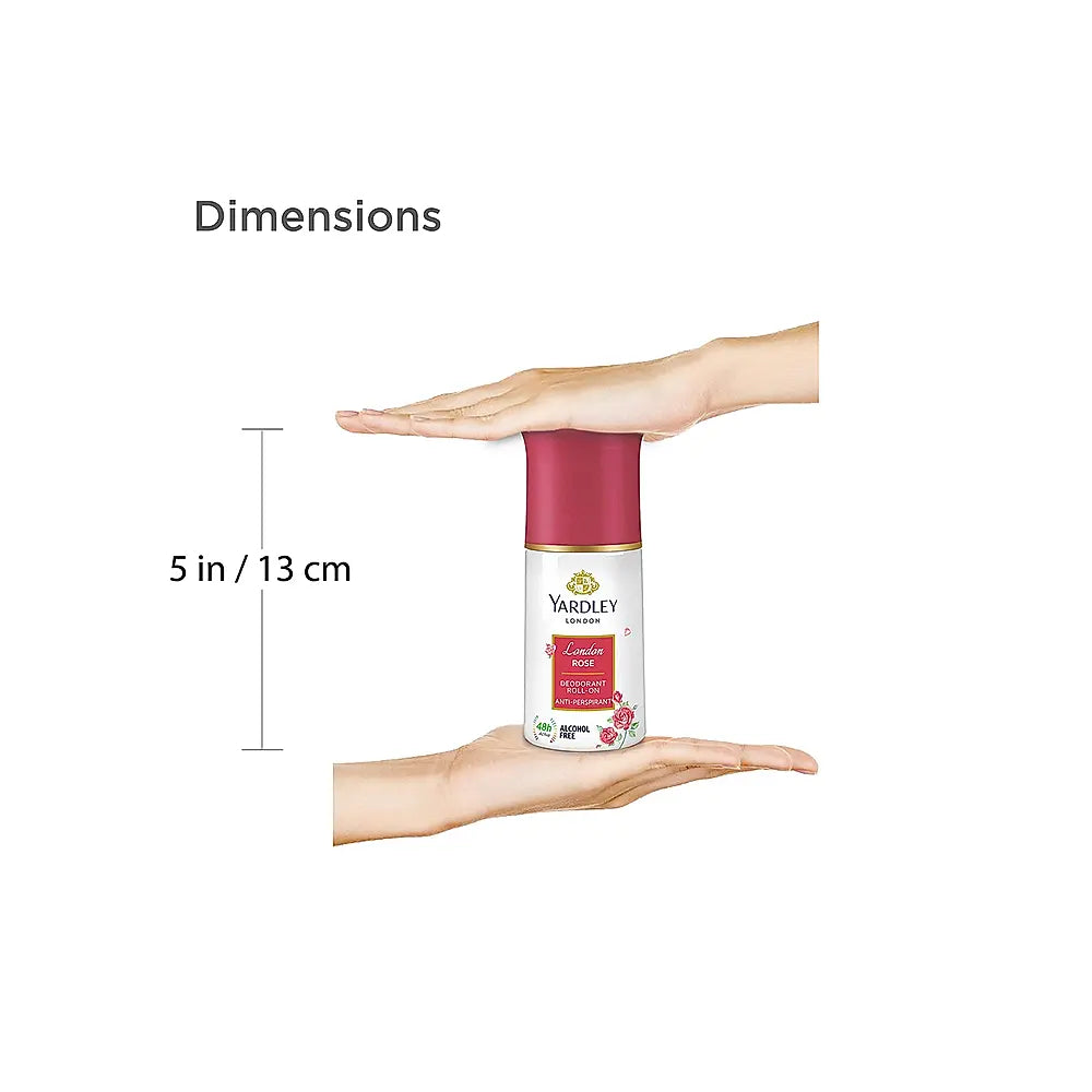 Picture of International Uk Product Yeardley London Rose Antiperspirant Roll-on with alcohol Free 50 Ml