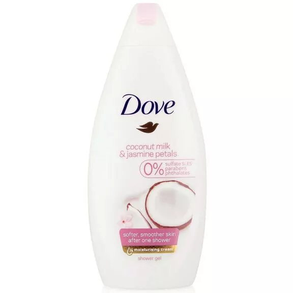 Picture of International Product Dove Coconut Milk & jasmine petals Moisturising Cream Shower Gel used For male /female 500 Ml