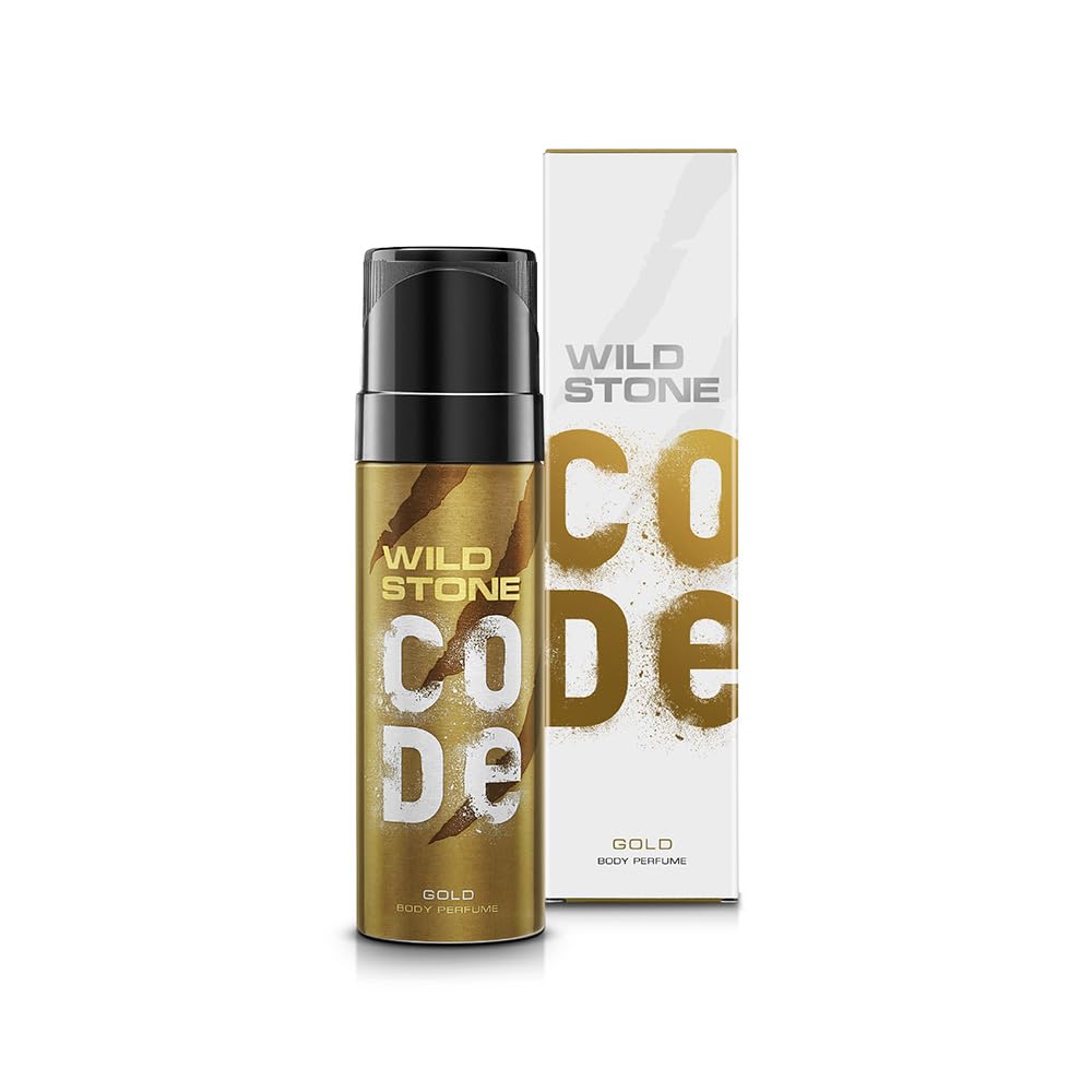 Picture of Indian Product Wild Stone Code Gold Body perfume Spray No Gas For men 120 Ml
