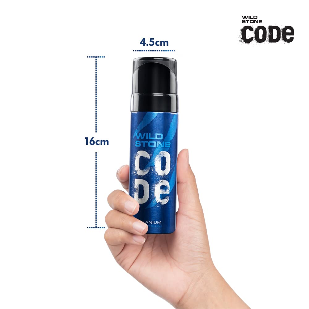 Picture of Indian Product Wild Stone Code Titanium Body Perfume Spray No Gas For Men 120 Ml