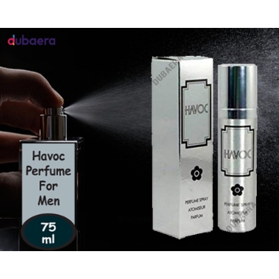Picture of International UAE Product Havoc Silver Perfume Spray Atomseur Perfume Used for male /female 75 Ml