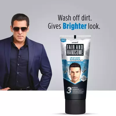 Picture of Indian Product Fair & Handsome instant Radiance Face Wash used For male- 150 Gm
