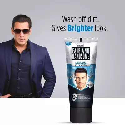 Picture of Indian Product Fair & Handsome instant Radiance Face Wash used For male- 150 Gm