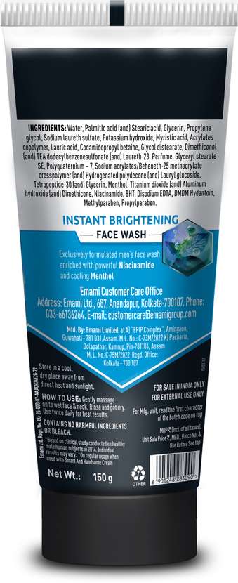 Picture of Indian Product Fair & Handsome instant Radiance Face Wash used For male- 150 Gm