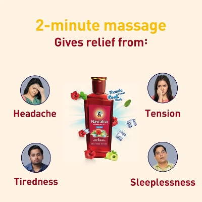 Picture of Indian Product Navratna Ayurvedic Oil Cool Used For male/female 270 Ml