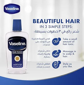 Picture of International UAE product Vaseline Hair tonic and Scalp Conditioner Oil 300 Ml