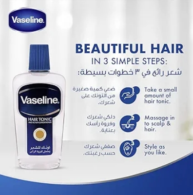 Picture of International UAE product Vaseline Hair tonic and Scalp Conditioner Oil 300 Ml