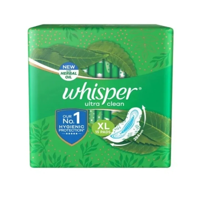 Picture of Whisper Ultra clean Wings Sanitary Pads Xl 15 Pads