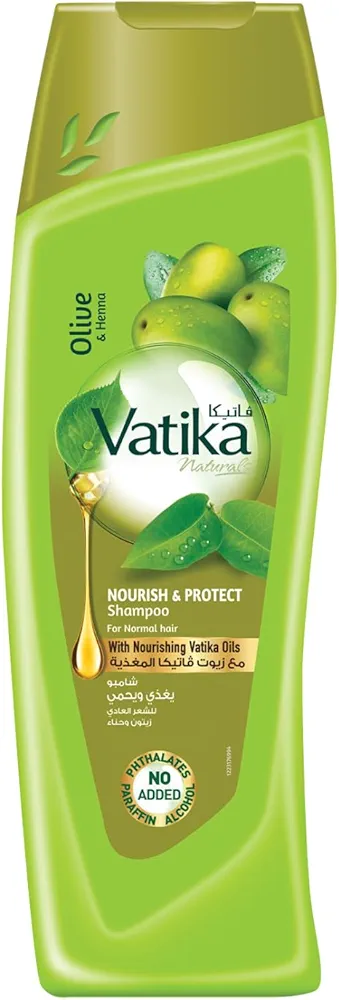 Picture of International UAE Product Vatika shampoo Olive & Henna Nourish & Protect Shampoo Used For male/female 400 Ml