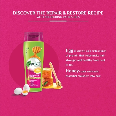 Picture of International UAE Product Vaitika Honey & Egg Repair & restore Shmapoo Used For male /female 400 Ml